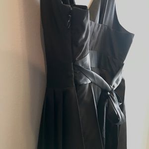 Black pleated dress